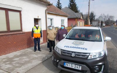 Bakonyszombathelyi Polgárőr Egyesület önzetlen segítsége a koronavírus elleni védőoltás hatékony lebonyolítása érdekében.